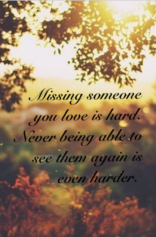missing someone you love