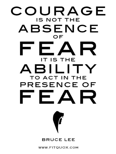 quotes about fear and courage