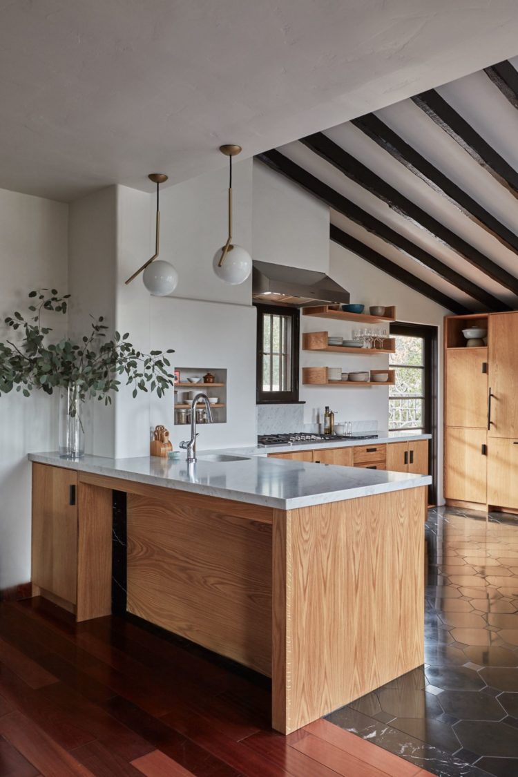 Kitchen wood interior design