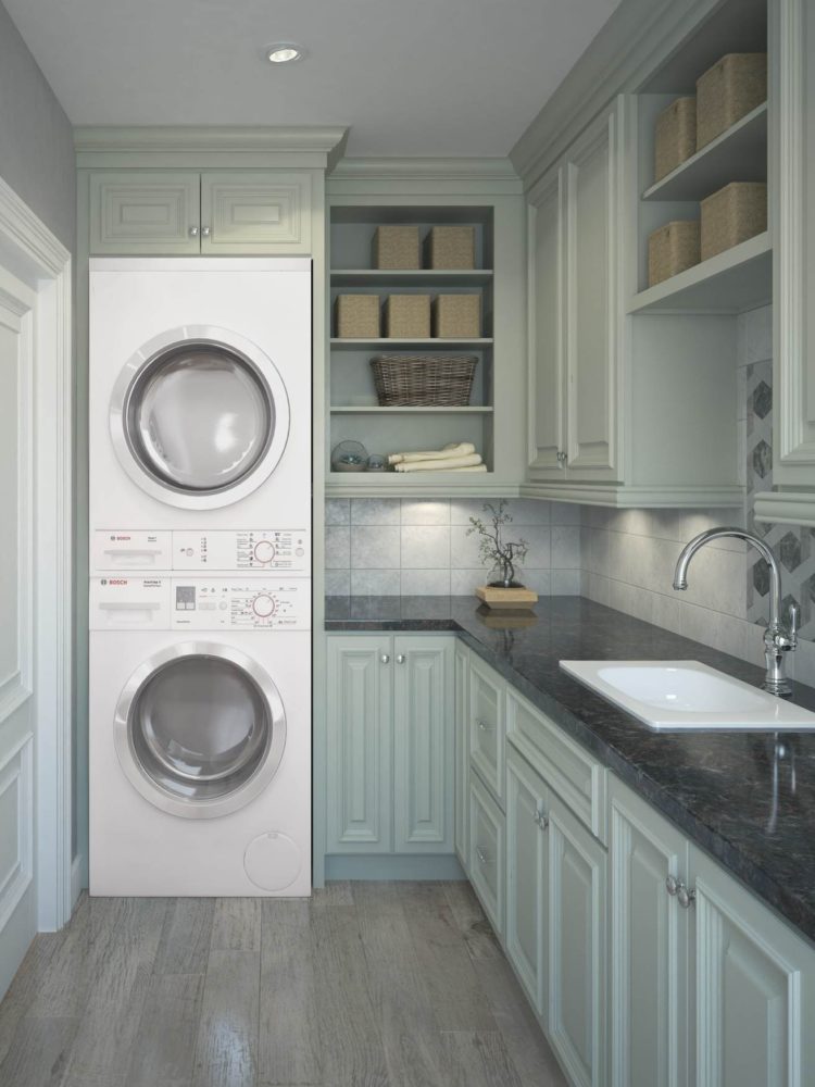 laundry room cabinet placement