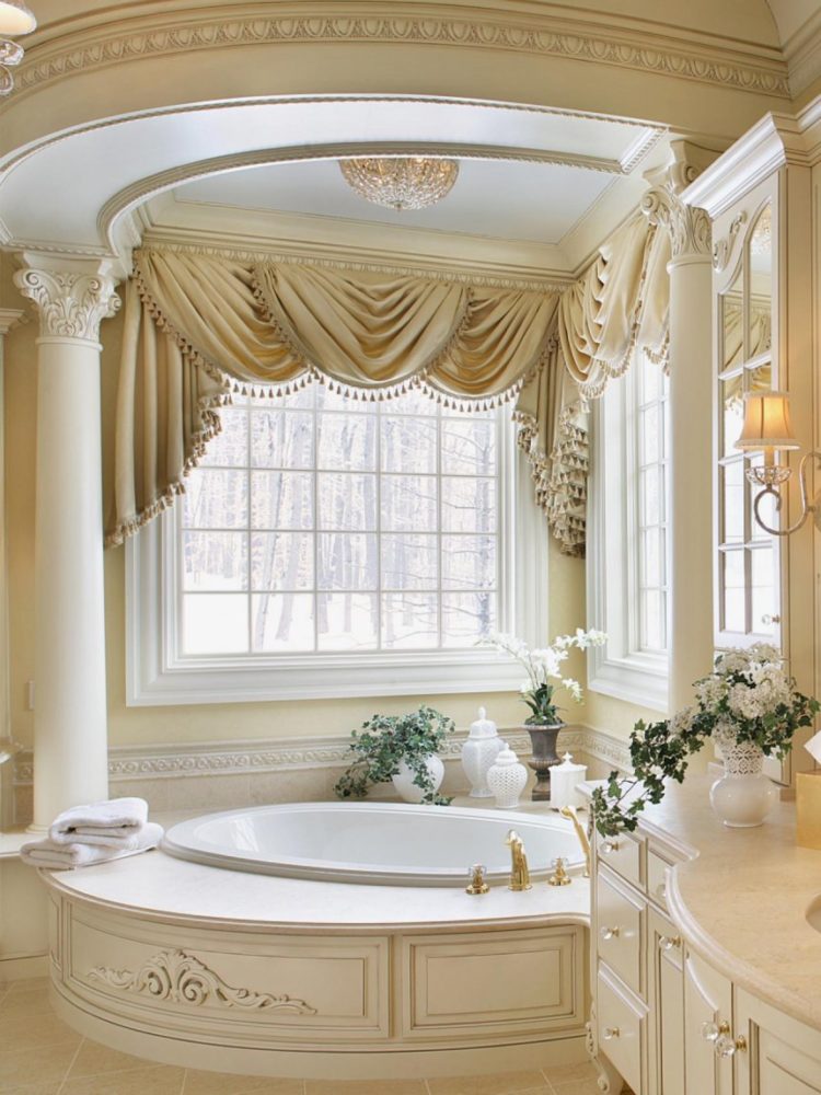 50 Stunning Garden Tub Wall Decorating, Shower Curtain For Garden Tub