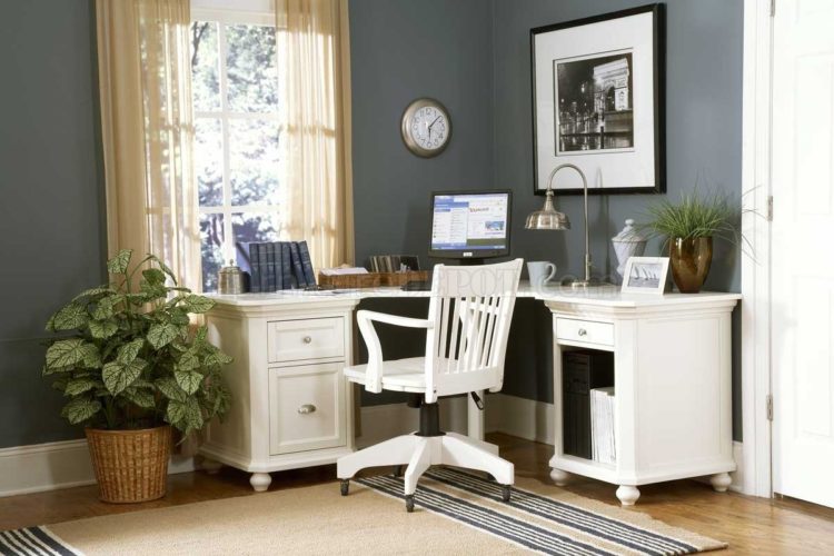 white desk f