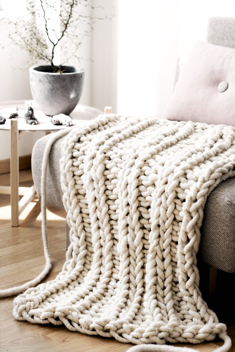 chunky knit blanket kmart
