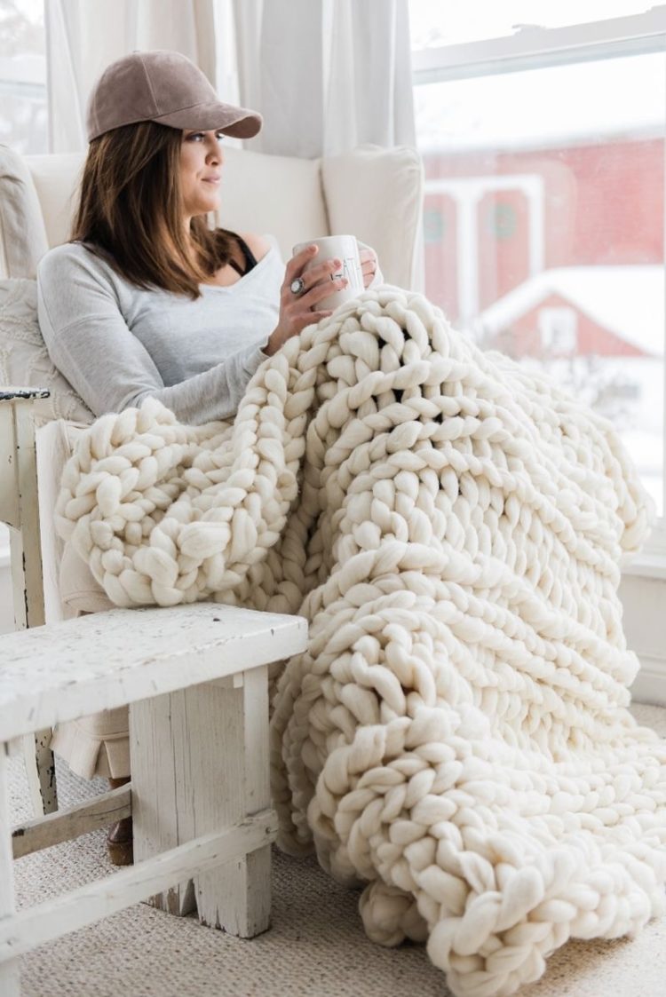 chunky knit blanket reddit