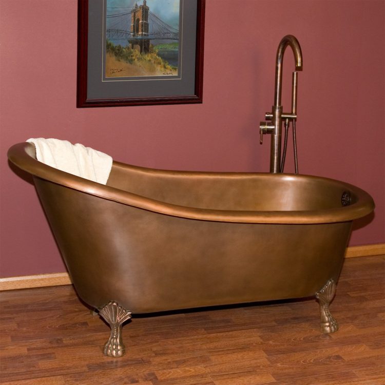 clawfoot tub material