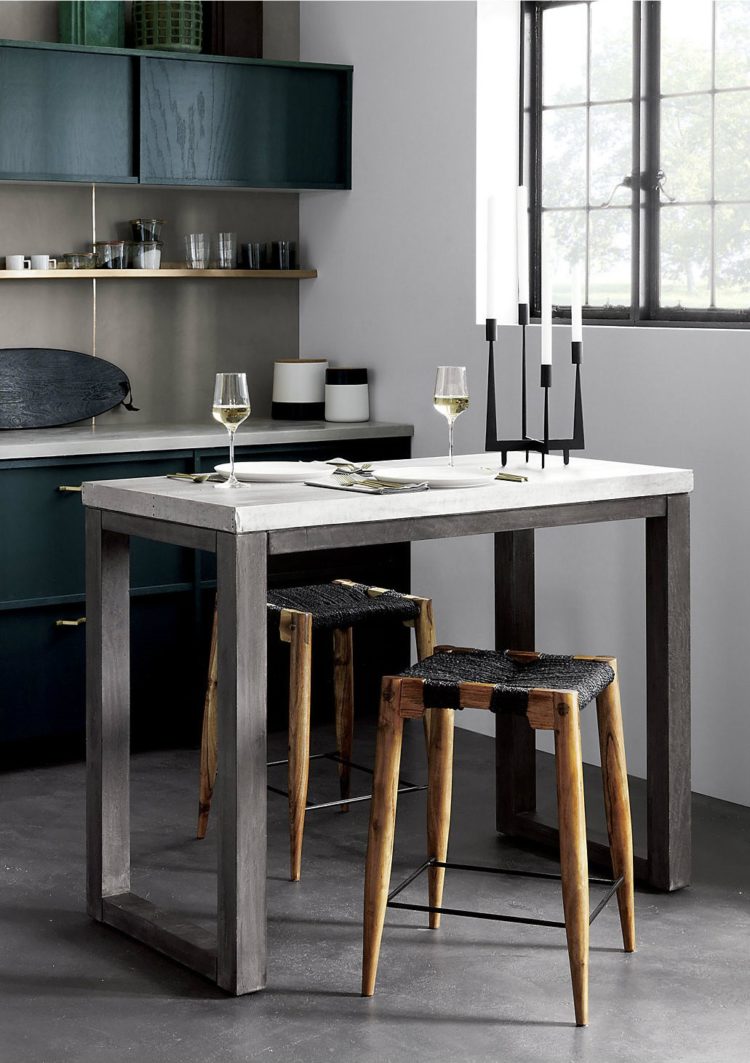 counter height table crate and barrel