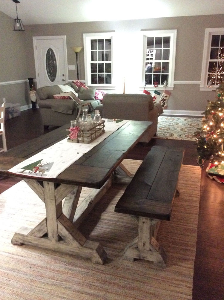 farmhouse table overstock