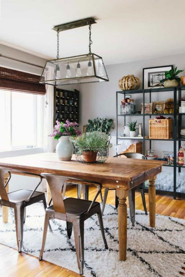 farmhouse table kitchen