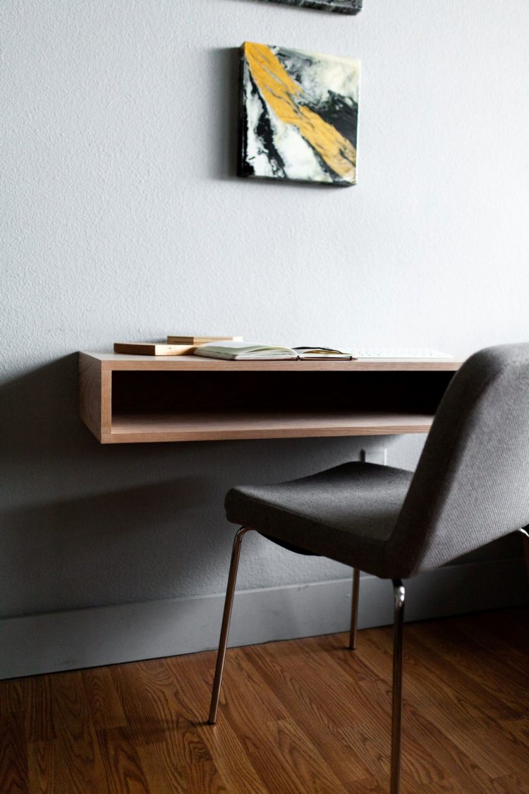 floating desk without nails