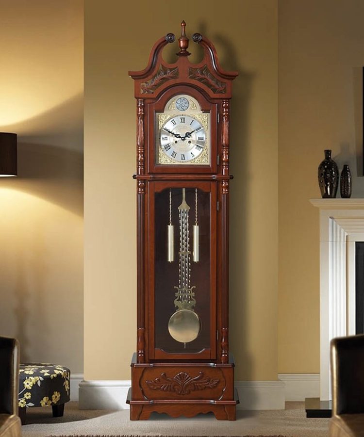 w h sch grandfather clock