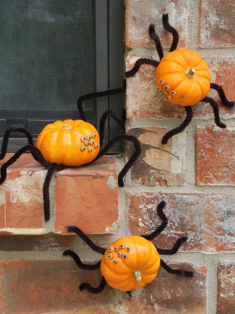 halloween spider lollipop craft