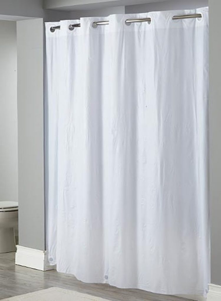 hookless shower curtain modern