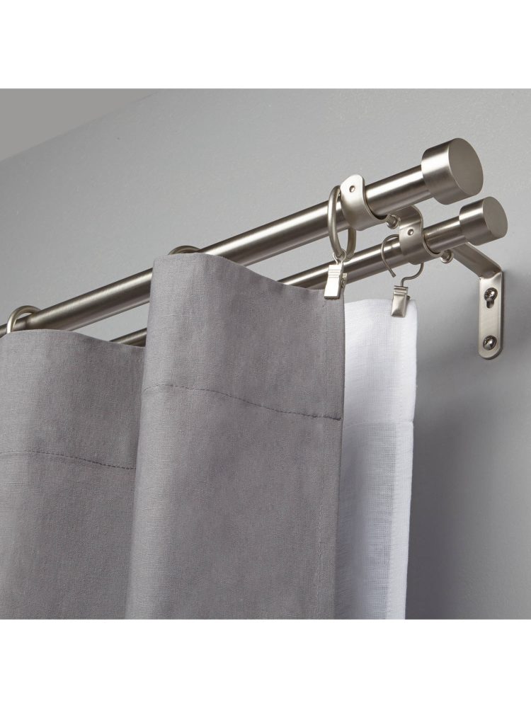 double curtain rod images