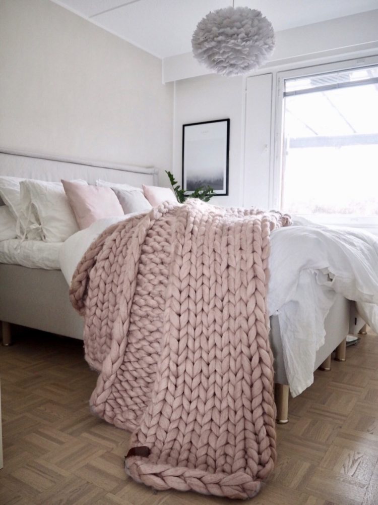 chunky knit blanket ebay
