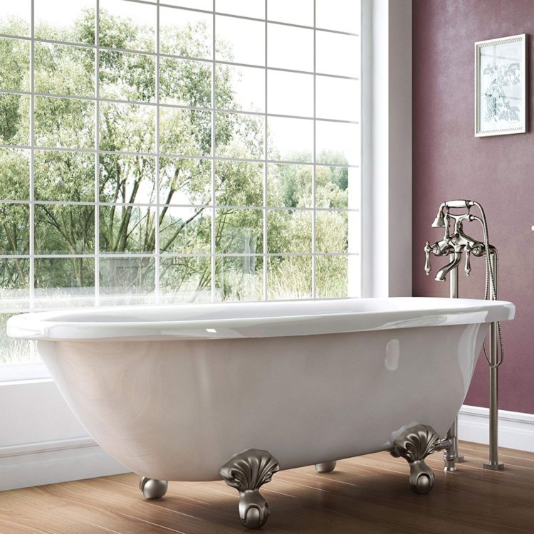 clawfoot tub for two