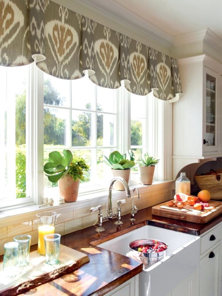 kitchen curtains country