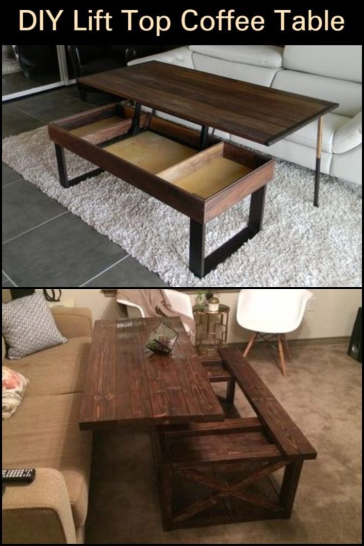 lift top coffee table kit