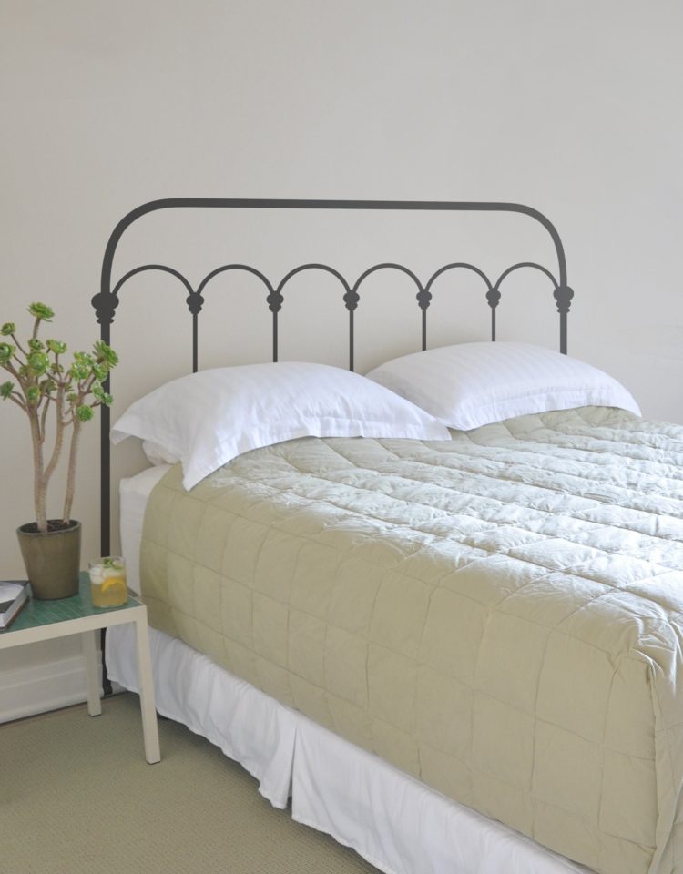 metal bed frame in store
