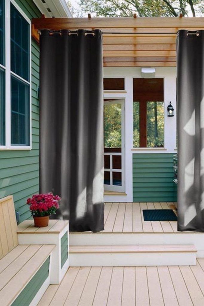 outdoor curtains on wire