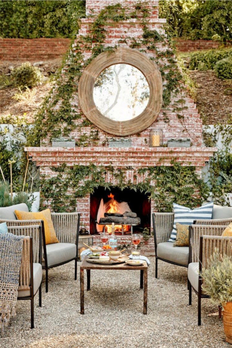 outdoor fireplace or fire pit