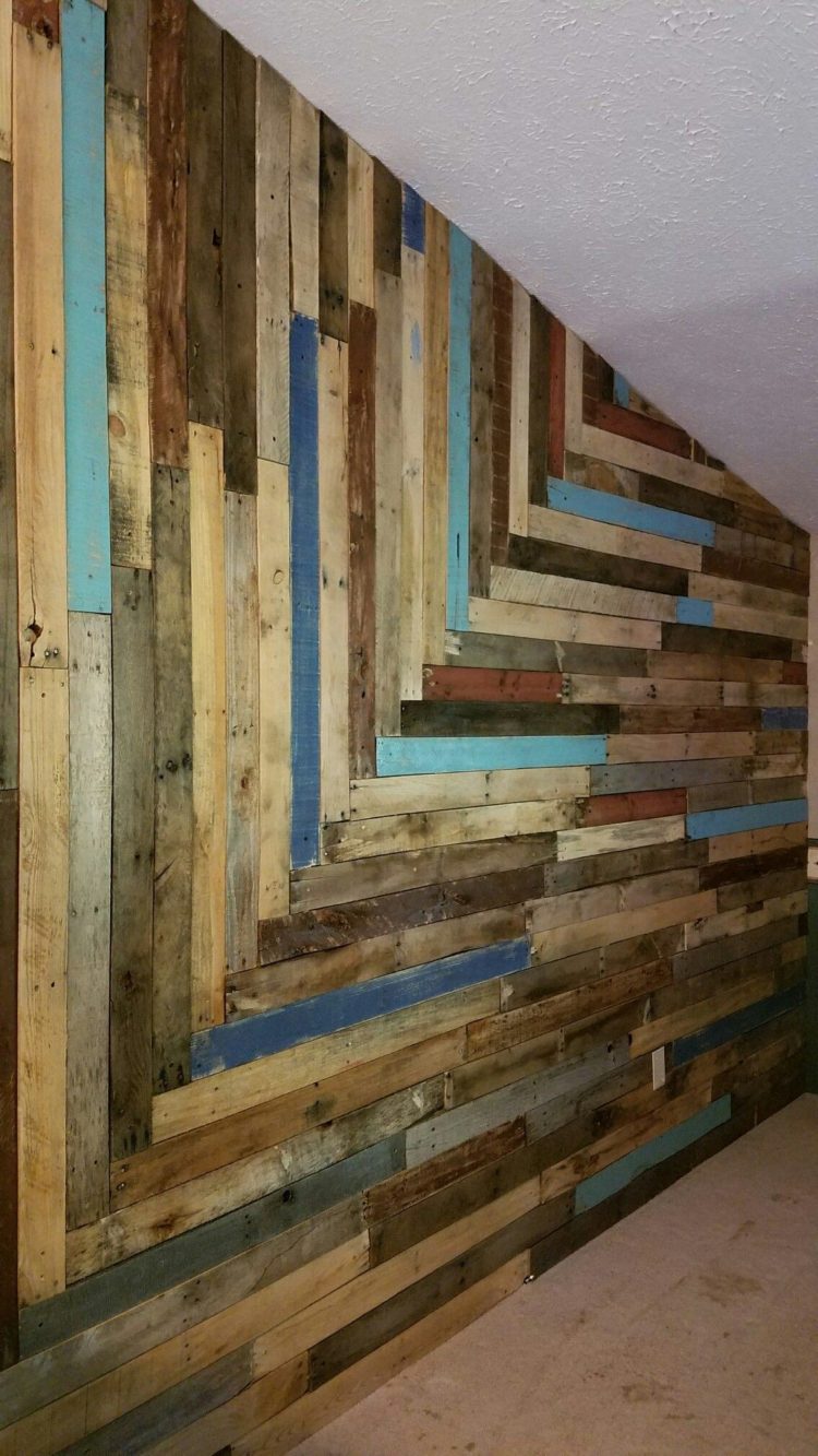 pallet wall flowers
