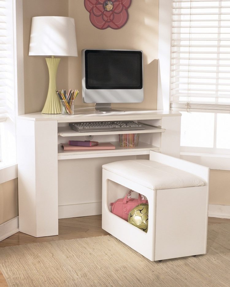 small desk white