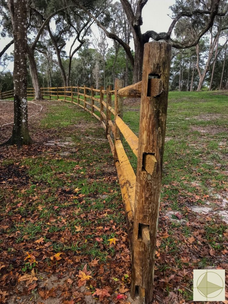 jumbo cedar split rail fence