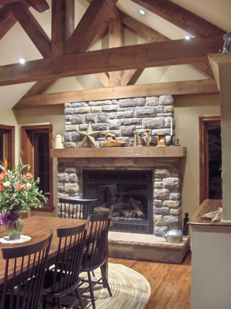 propane fireplace indoor