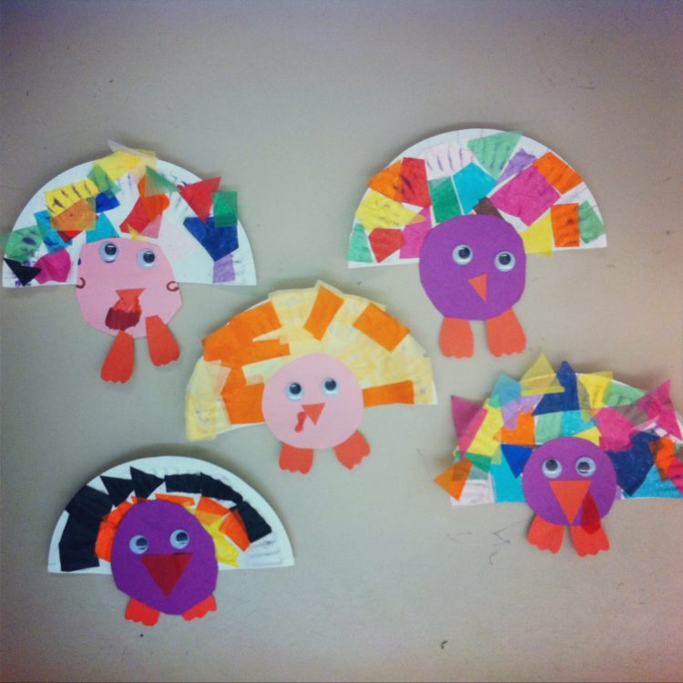 thanksgiving turkey cut out craft