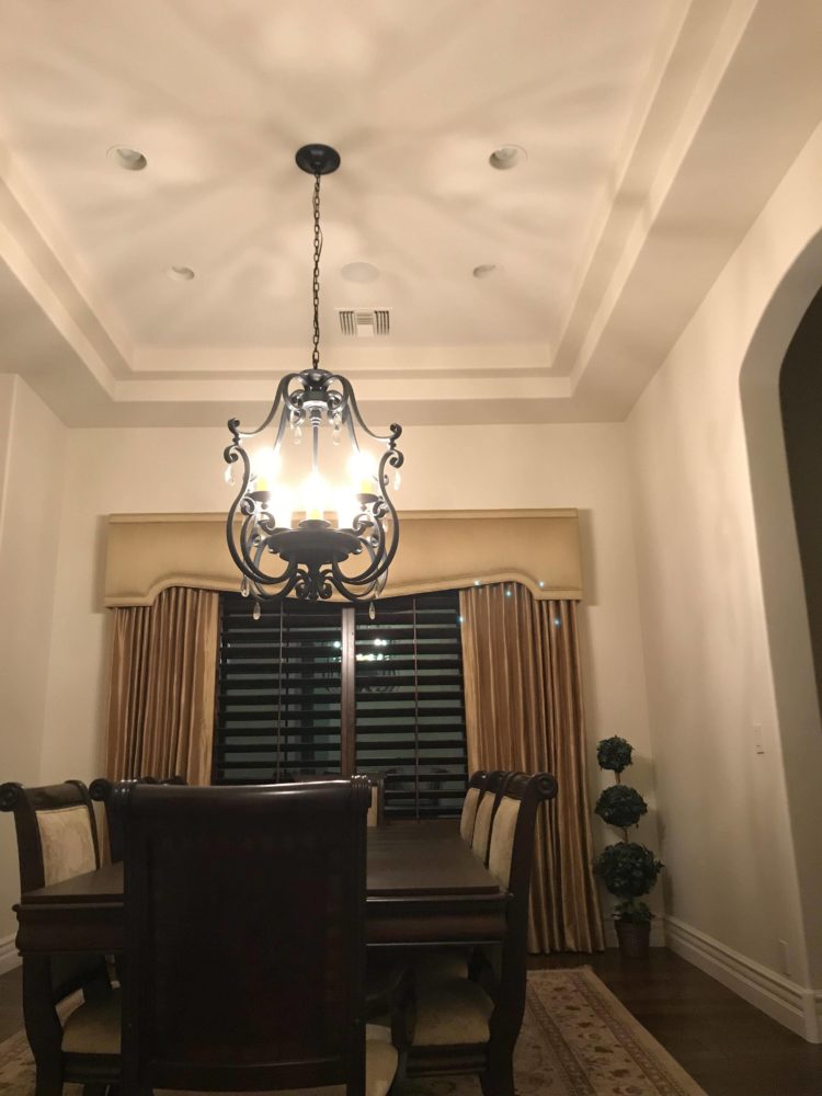 tray ceiling accent lighting