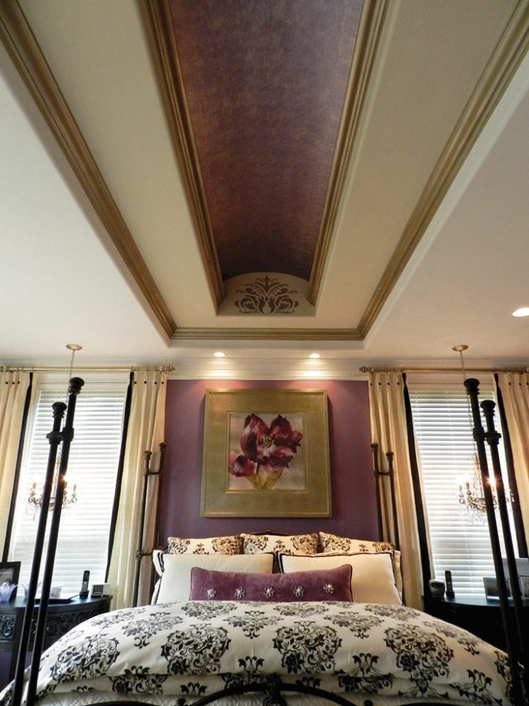 tray ceiling family room