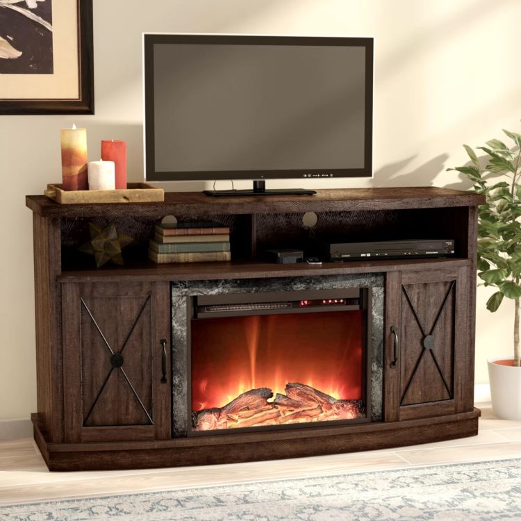 tv stand with fireplace ideas