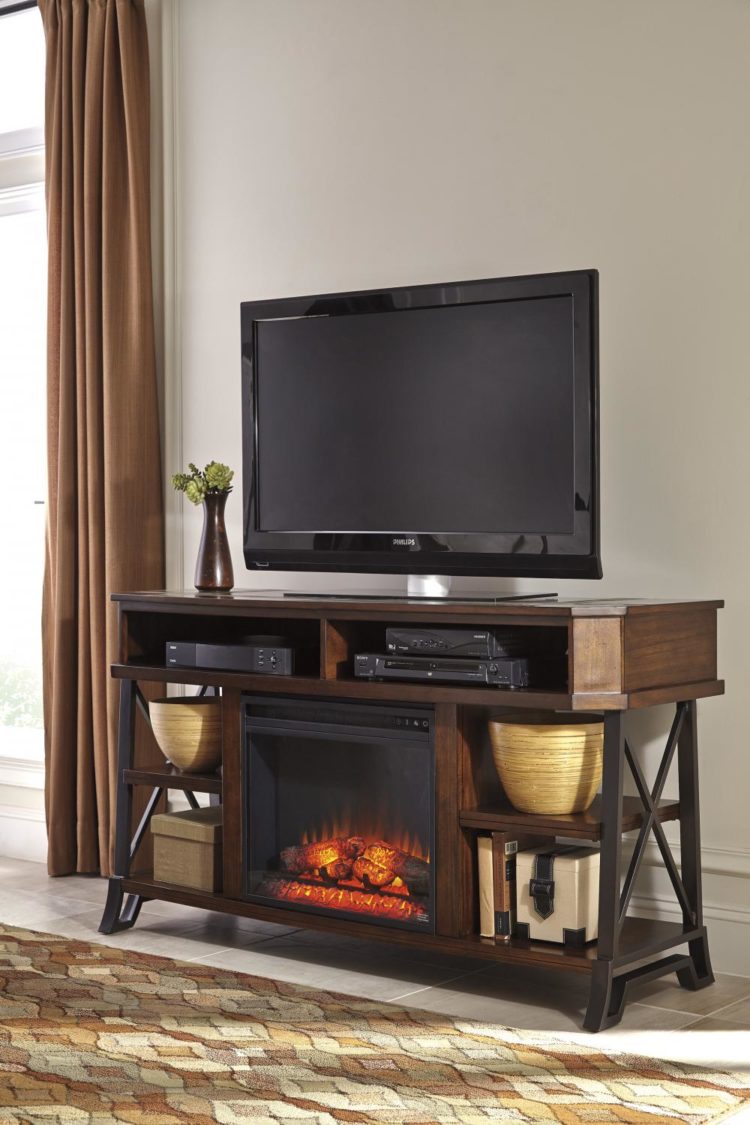 tv cabinet with fireplace mantel