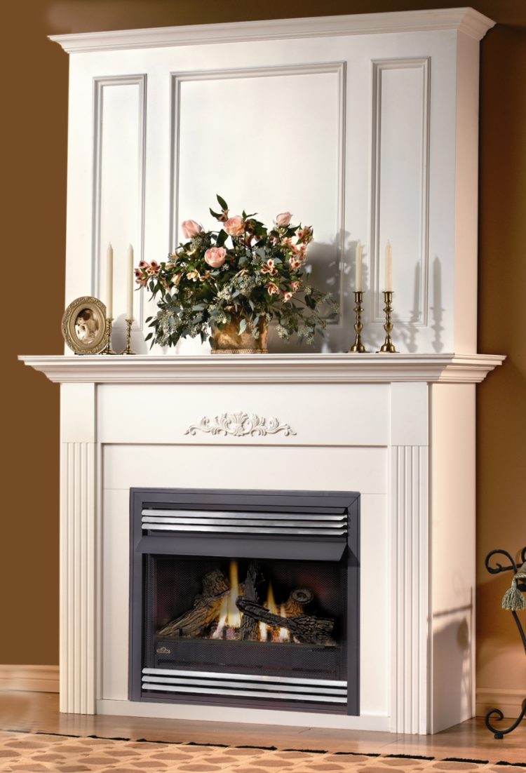 ventless gas fireplace hearth