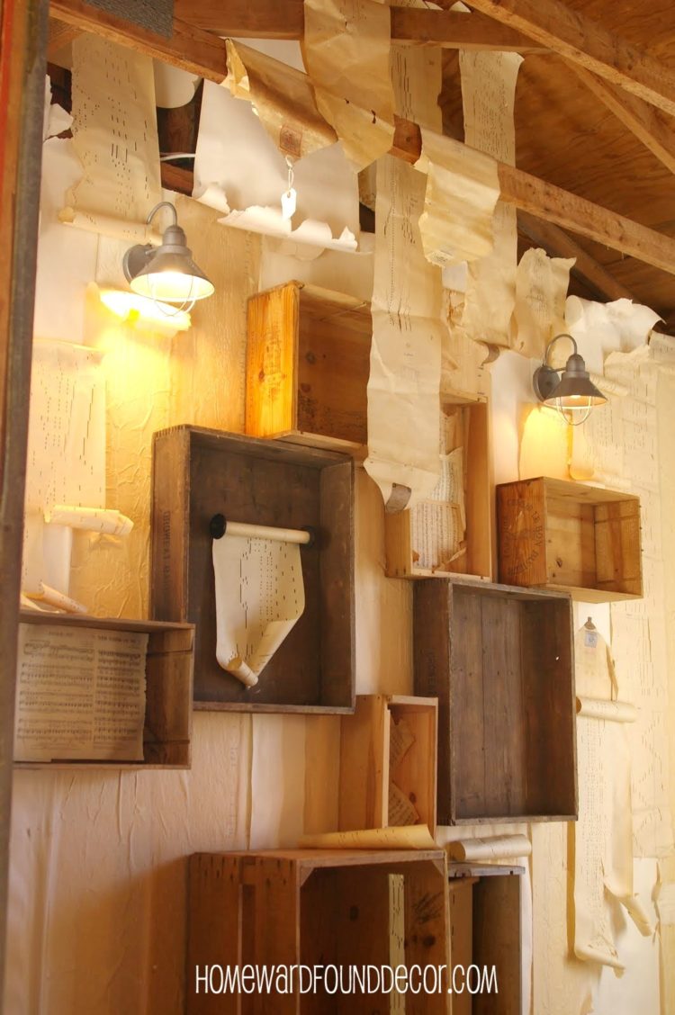 wood crates home decor