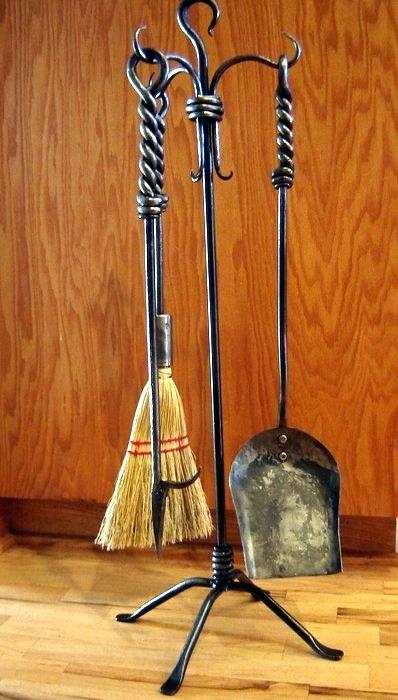 1960s fireplace tools