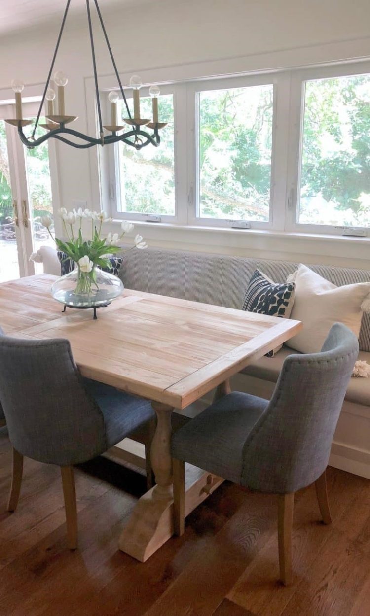 banquette dining table