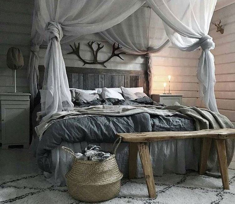 canopy bed living spaces