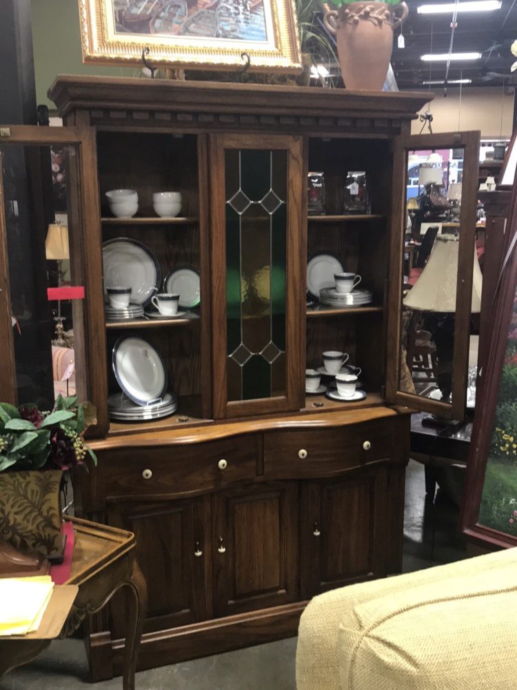 china cabinet in dining room