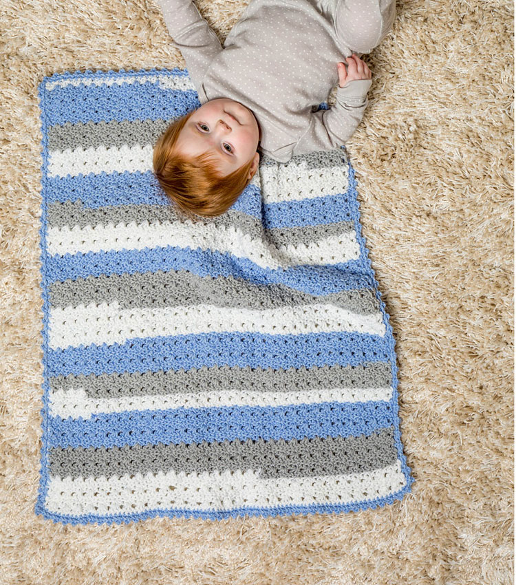 crochet baby blanket one skein