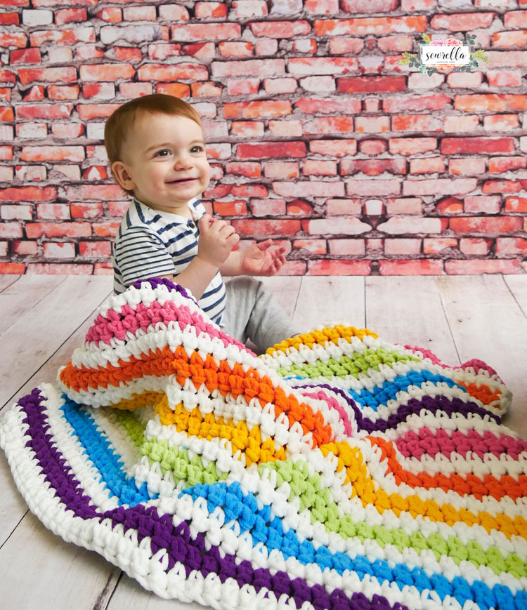 crochet baby blanket modern