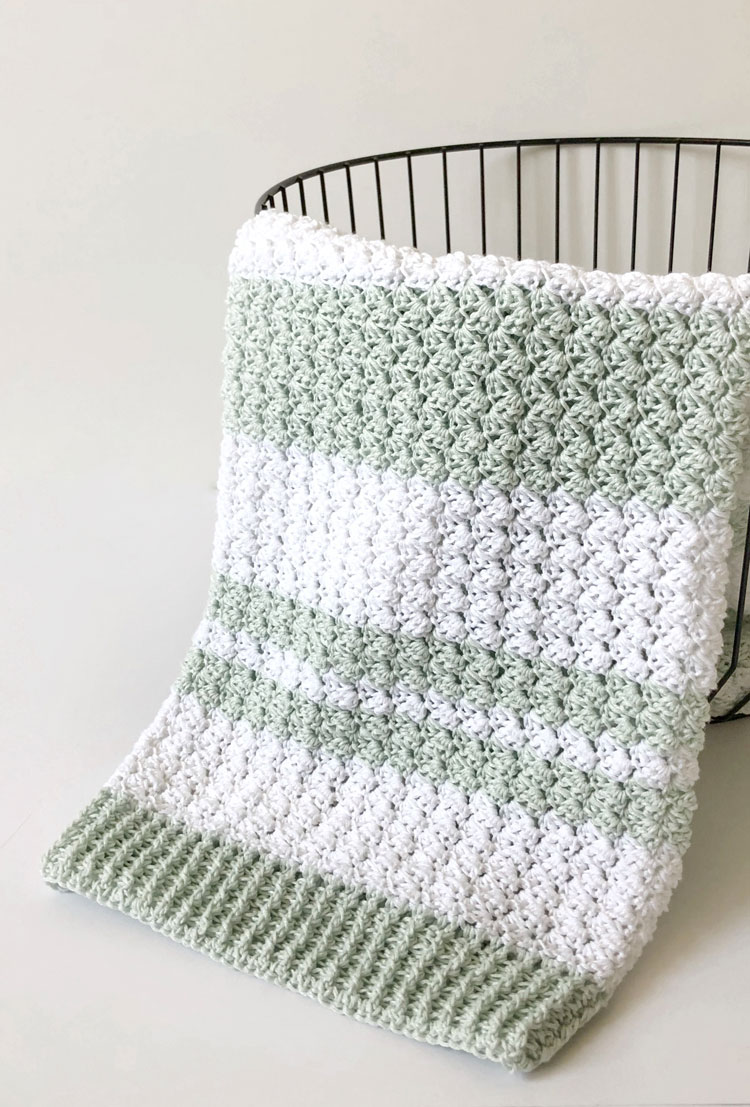 m&m crochet blanket