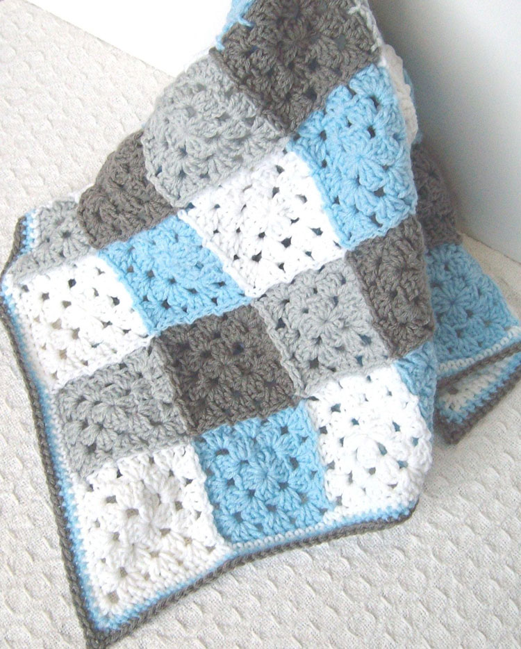 crochet baby blanket length