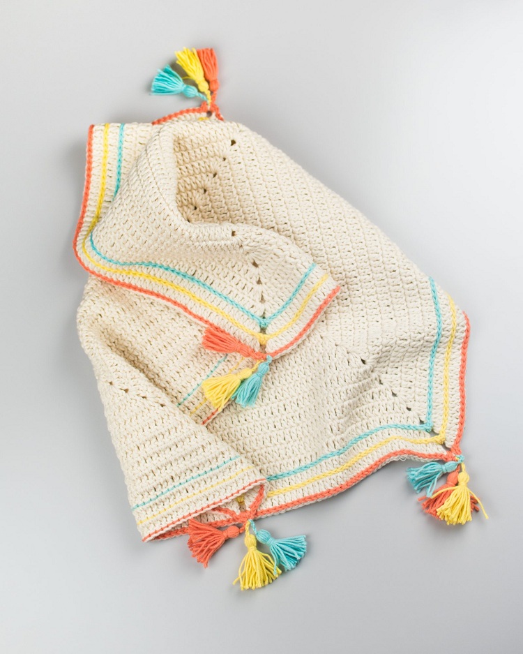 crochet baby blanket 3 ply