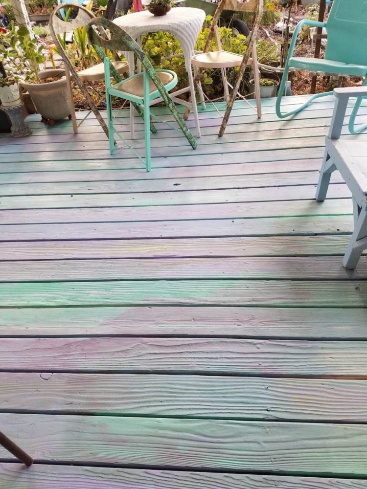 deck paint or solid stain