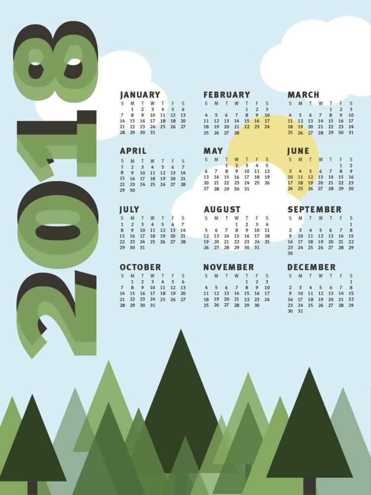 desk calendar july 2019