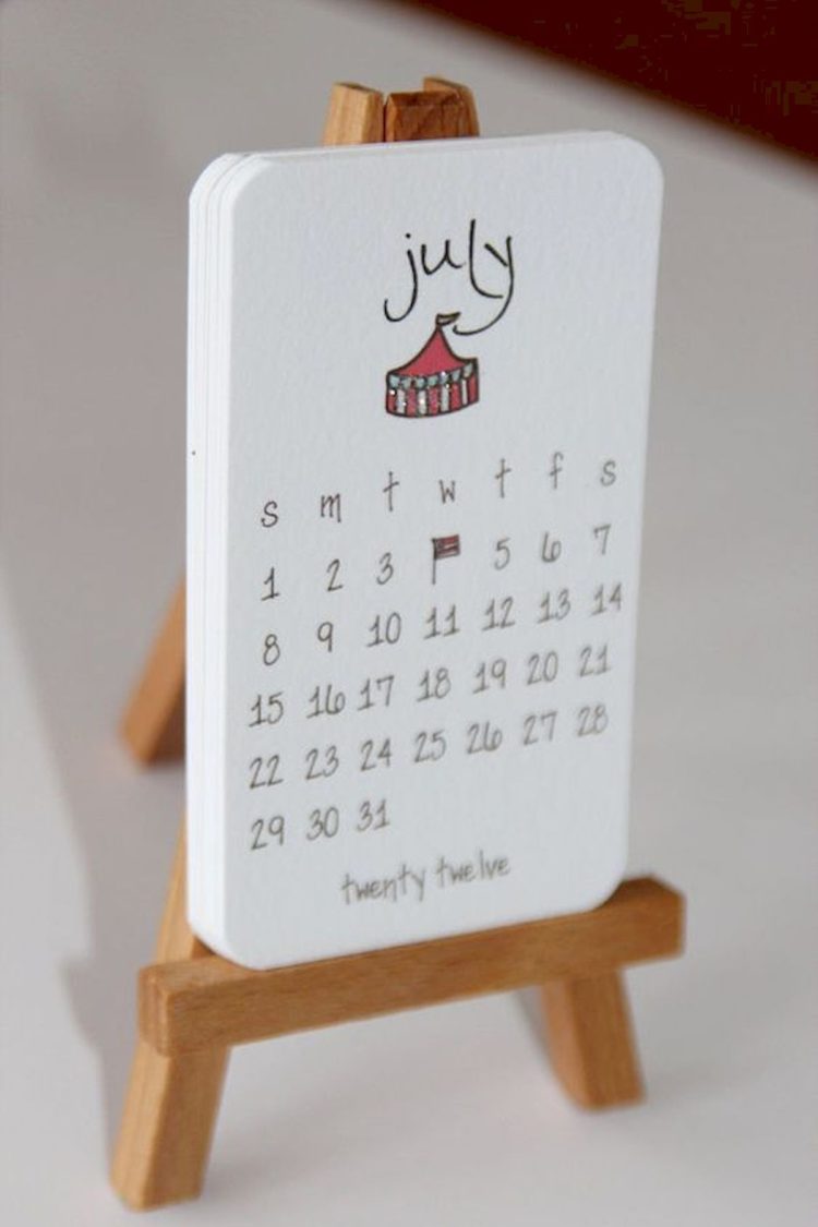 kikki k desk calendar 2018