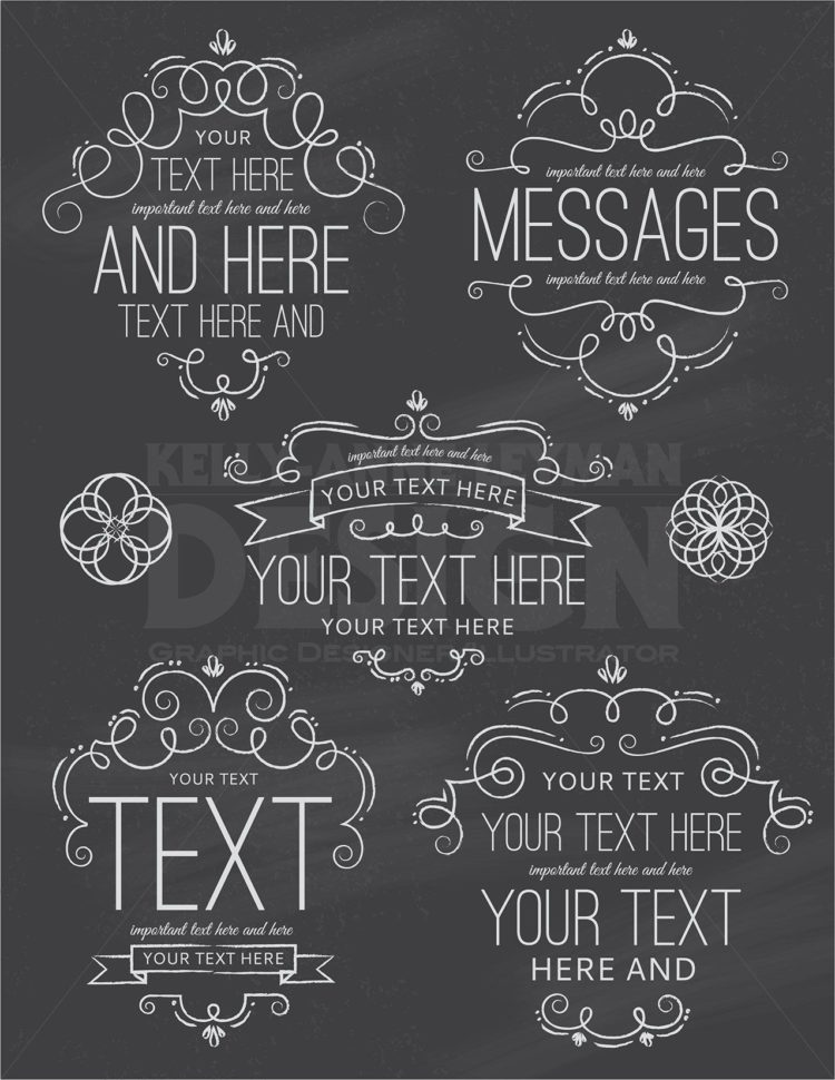 chalkboard background gold