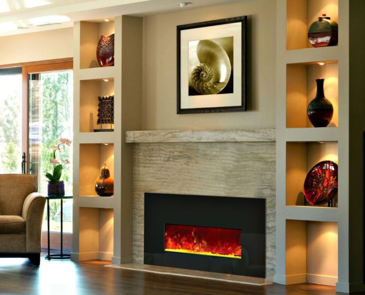 electric fireplace insert with blower