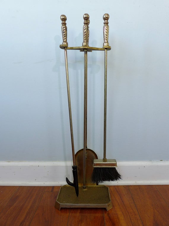 1940s fireplace tools